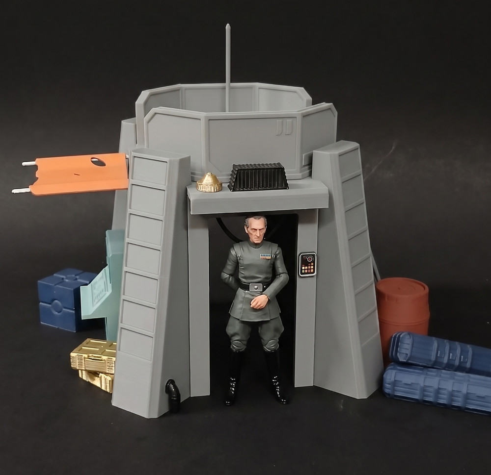 1:12 scale OUTPOST CHECKPOINT FORT SCI FI PLAYSET for 6″ STAR WARS FIGURE