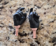 Cotswold Collectibles Black Hands Gloves Parts Replacement for 1:6 12″ Figure