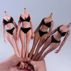 YM YM501M 1/6 Female Action Figure Body 12in Suntan Skin Large Chest Soldier Toy