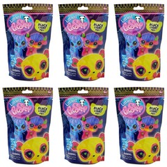 Littlest Pet Shop Series 1 Black Light Pets – Lot of 6 Sealed Blind Bags