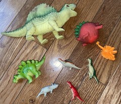 30+ Dinosaurs Plastic rubber Toy Action Figures Lot stegosaurus Imaginext T Rex