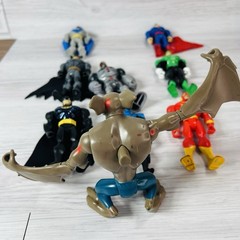 Batman Brave Bold Figure Lot JLU Blue Flash Green Man Bat Cyborg Superman Toy DC