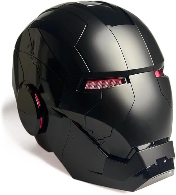 1:1 Iron Man Mk5 Black Helmet Wearable Voice-control Open&close Cosplay Boxed