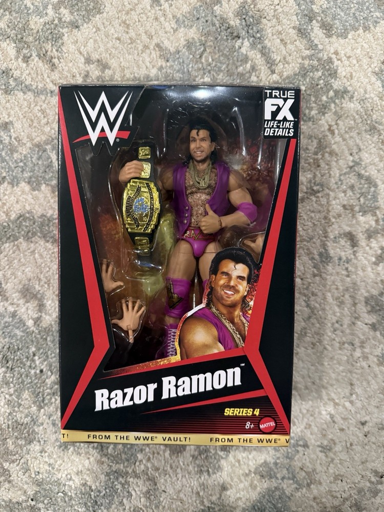 WWE Elite Collection Razor Ramon With IC Title Belt From The Vault Ringside