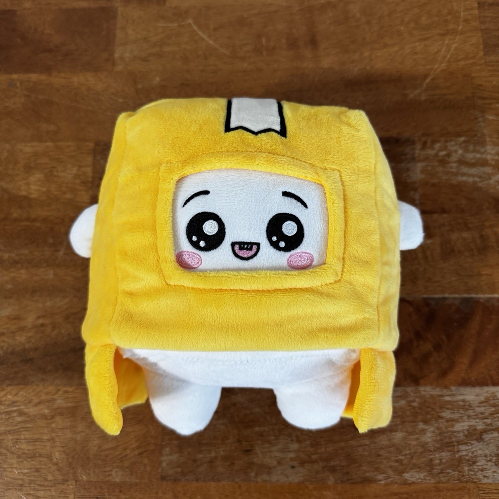 Original Lanky Box Boxy 7″ Stuffed Box Plush Removable Helmet