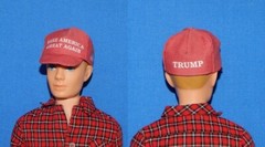 1:6 Scale MAGA Hat Baseball Cap Ken Barbie Doll Size Red *NEW Style* Custom Back