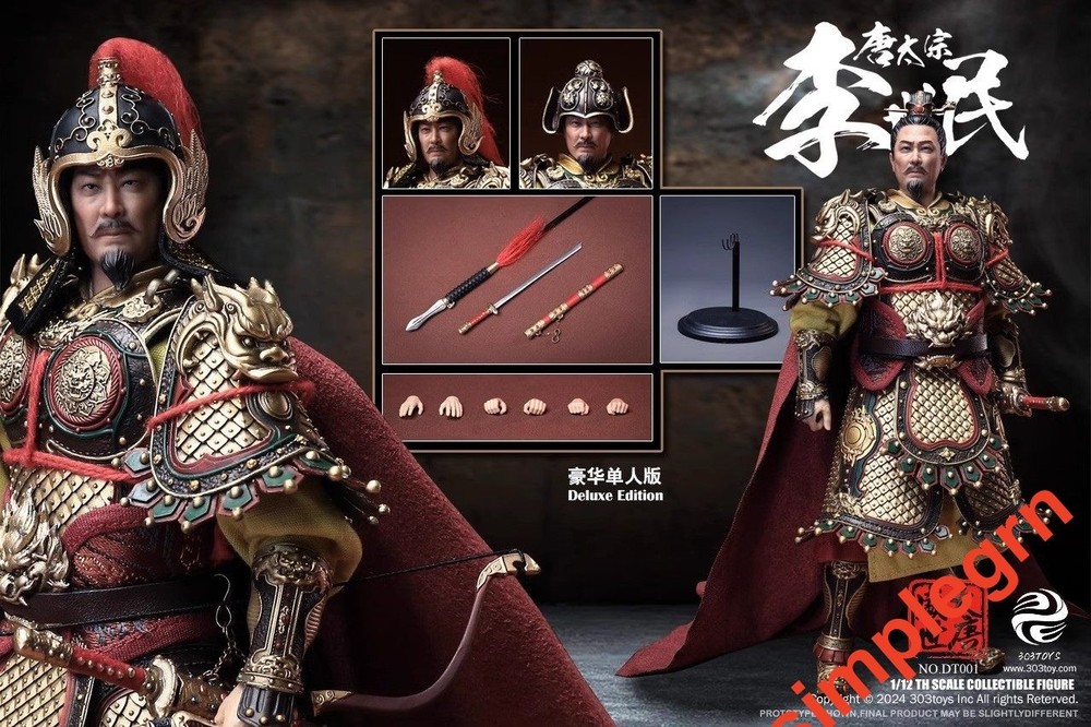 303TOYS 1/12 Scale 6in Emperor Taizong of Tang, Li Shimin Action Figure In Stock