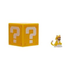 Jakks Pacific Cat Super Mario Bros Movie 1.25 in Mini Figure w/ Question Block
