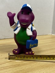 Vintage Barney Back To School Coin Piggy Bank Lyons Group 1992