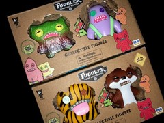 Lot of Fuggler Mini Figure Collectible Vinyl 2 Pack 2 inch Non-flocked Hard Toys