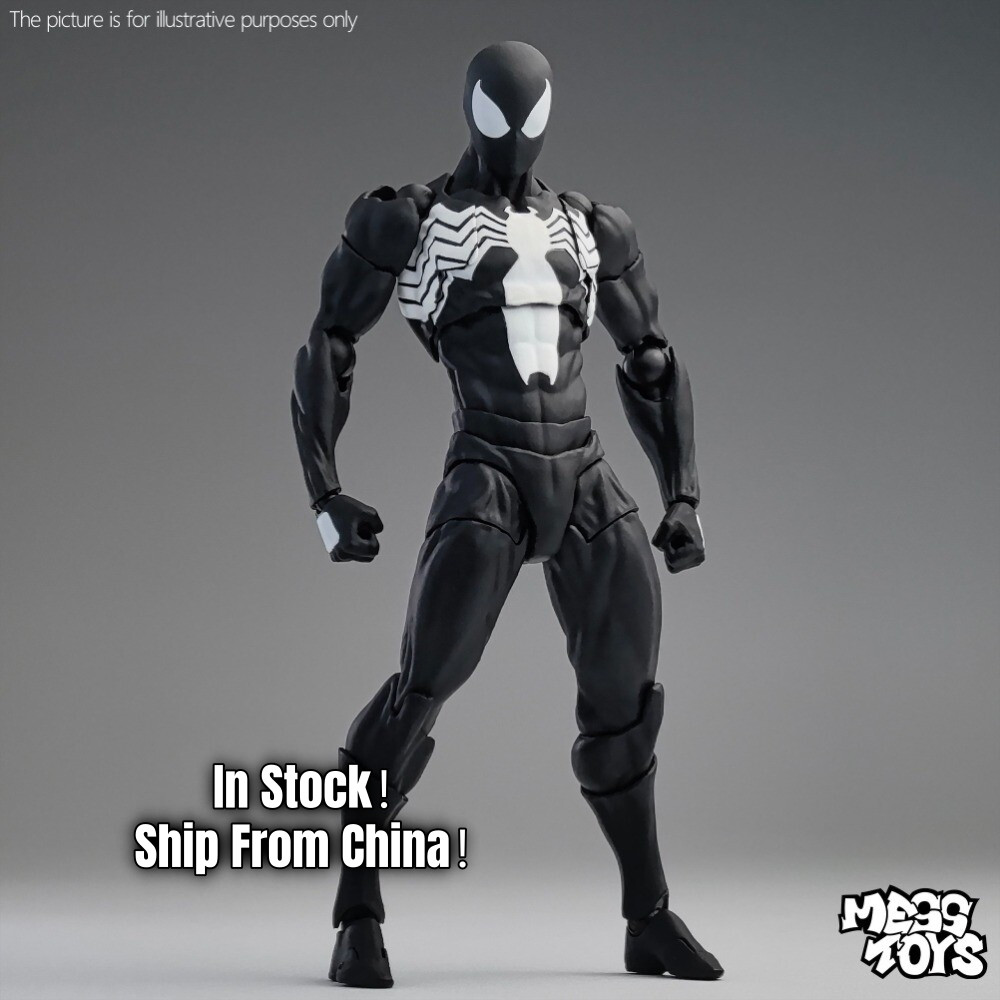 Hot-New Mess Toys Black Suit Neighbor Spider-Man Symbiote 1/12 Action Figure