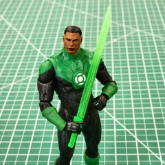 Custom Resin Green construct Sword v.2 for 6in. figure 1:12 green lantern