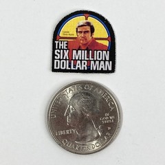 The Six Million Dollar Man Replacement Replica Uniform Badge Patch Lot of 2 READ