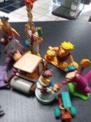 Vintage 18 Flintstones Toy Figures Lot A Little Bit Of Everything