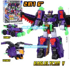 Miniforce V-Rangers Mini Volt Legend King V Combiner Robot Figure Boys Toy Car