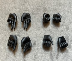 1/6 Female Black Gloved Hands For 12″ TBLeague Hot Toys PHICEN Worldbox Figure