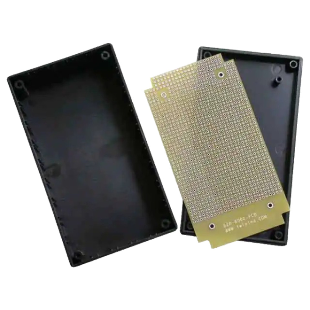 B10-8000 Box Plastic, ABS Black Cover Included 4.500″ L x 2.300″ W (114.30mm x 5