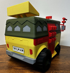 TMNT Party Wagon 3D Printed Model • Retro Ninja Turtles Van Display Collectible