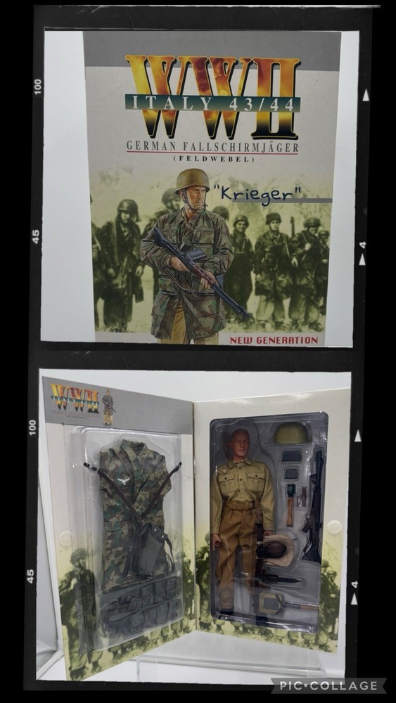 Dragon WWII Italy 43/44 Fallschirmjager Krieger Action Figure 2001 No. 70122 NEW