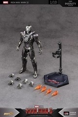 zd toys IRON MAN MARK 32 ROMEO 1/10 action figure iron man 3 MARVEL ship July