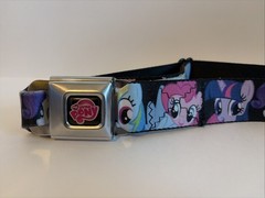 2012 Rare MLP My Little Pony Buckle-Down Seatbelt Hasbro Rainbow Dash Rarity