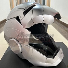Iron Man MK5 1:1 AUTOKING Silver Helmet Wearable Voice-control Cosplay NEW