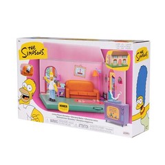 The Simpsons House Living Room Diorama Playset with Homer Figure and Accessories