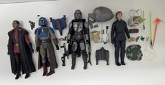 Star Wars Black Series 31 Loose Figure Mandalorian Lot – Complete