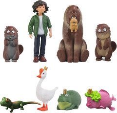 Hoppers Action Figures,Cartoon Animal Movie Figurines Set, Beaver Frog Goose Bea