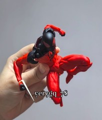 In US! MESS TOYS Symbiote Spider-Man Action Figure Black Red Model Boy Toys Gift