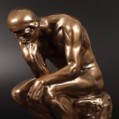 Magicsculp-The Thinker Statue In Premium Cold Cast Bronze 8.8Inch Museum Grade