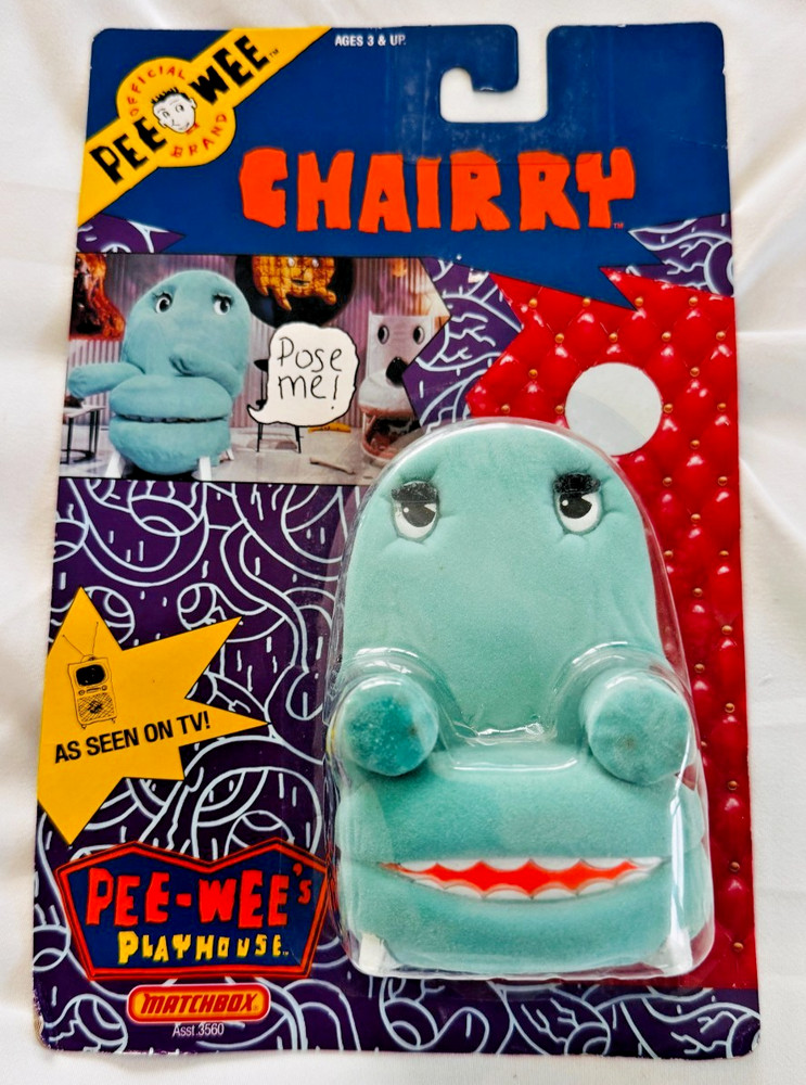 CHAIRRY Figure 1988 Pee-wee Herman Pee-Wee’s Playhouse MATCHBOX New in Box!