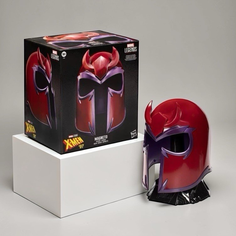 🧲 Hasbro Marvel Legends Gear X-Men 97 Magneto Helmet 1:1 Roleplay NEW