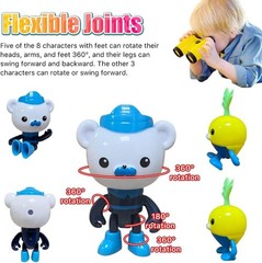 Flexible 8-Pcs Miniature Animal Figurines – Educational Ocean Toys for Kids