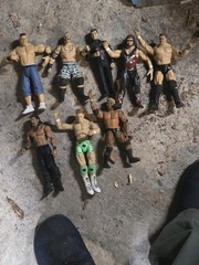 Lot Of 8 WWE WWF Wrestling Action Figure Various Years