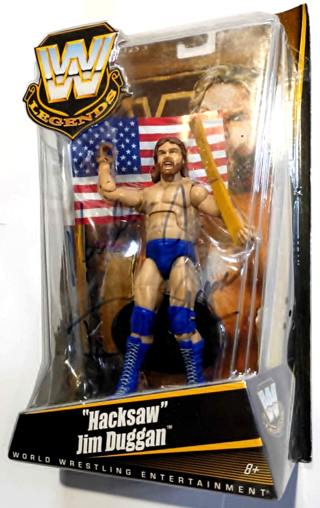 WWE Mattel Legends Elite Series 3 Hacksaw Jim Duggan Autographed Signed WWF WCW