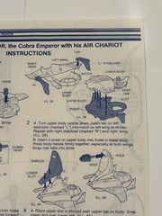 VINTAGE GI JOE AIR CHARIOT BLUEPRINTS ARAH