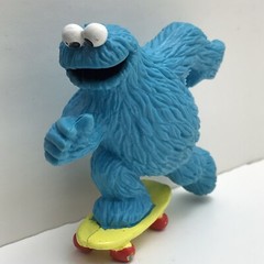 Vintage Sesame Street Figures Muppets Grover Big Bird Die Cast Toys Cake Toppers