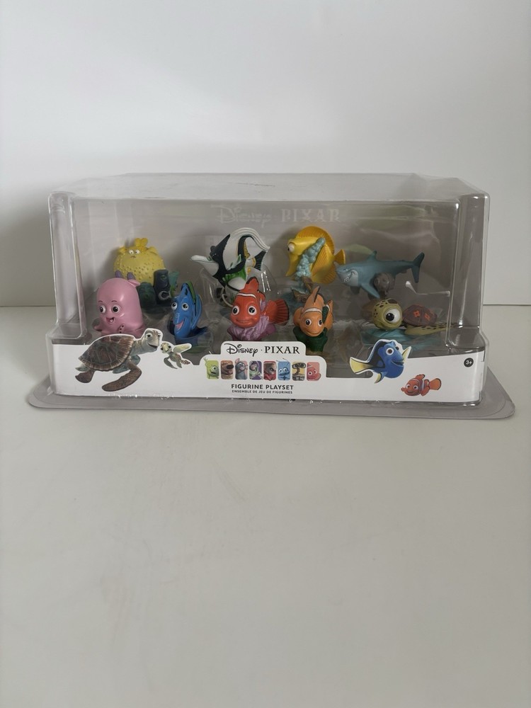 Disney Store Finding Nemo Figurine Playset 9 Figures Factory Sealed