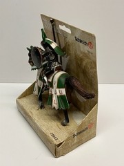 Schleich 70047 Knight Green and White Taurus Retired World Of Knights
