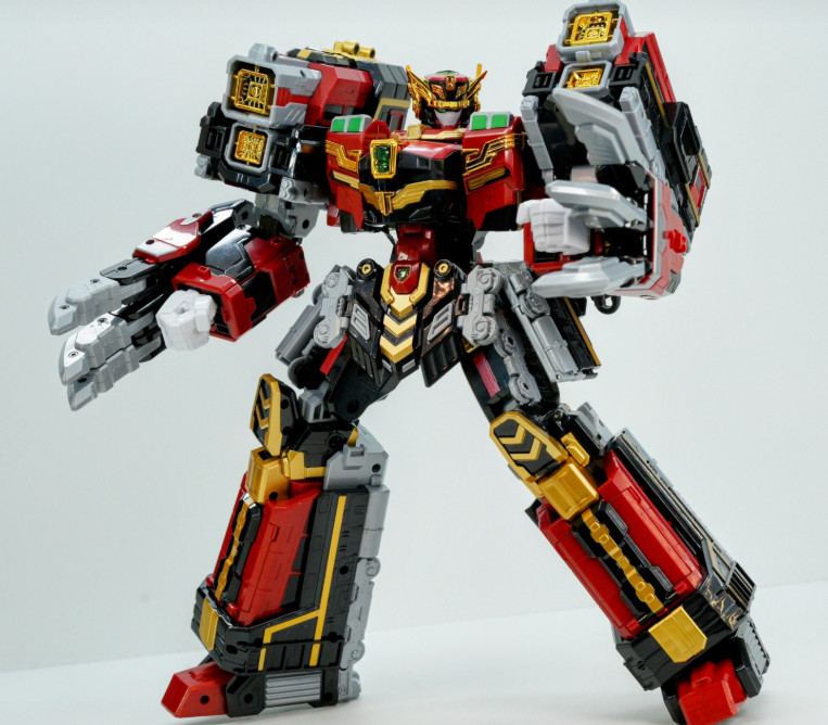 Metal Cardbot S BLASTRAIN Blast Train Red Transforming Robot Korean Toys
