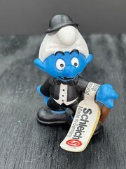 Smurfs 20716 Charlie Chaplin Smurf PVC Figure Movie Actor Schleich Peyo Figurine