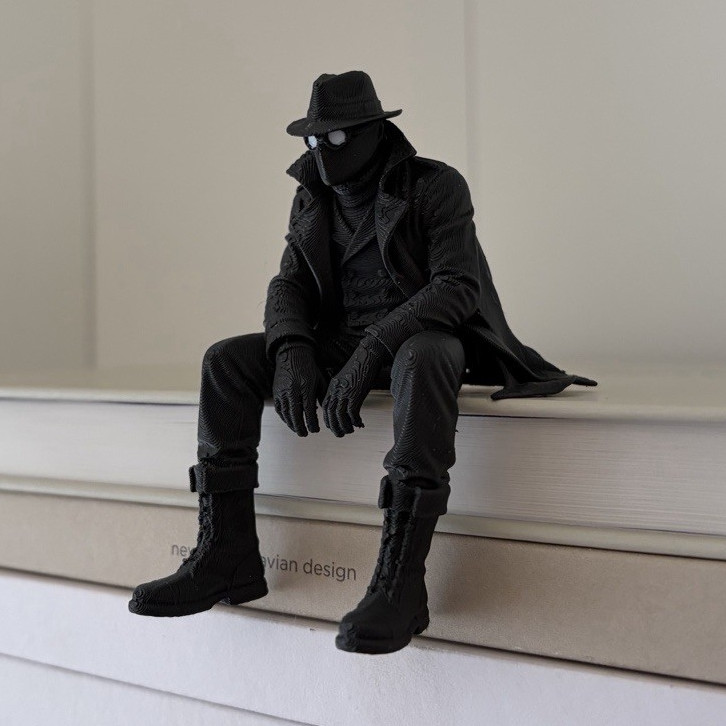 Spider-Noir Sitting on Ledge Figure | Spiderman
