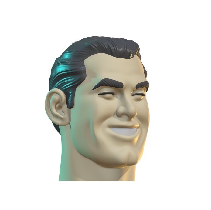 Holy Moley Man Custom Action Figure Head 1:9 or 1:6 Mego