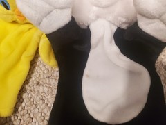 Lot of 6 Vintage 1993 & 1994 Warner Bros. Looney Tunes 12″ Plush Hand Puppets
