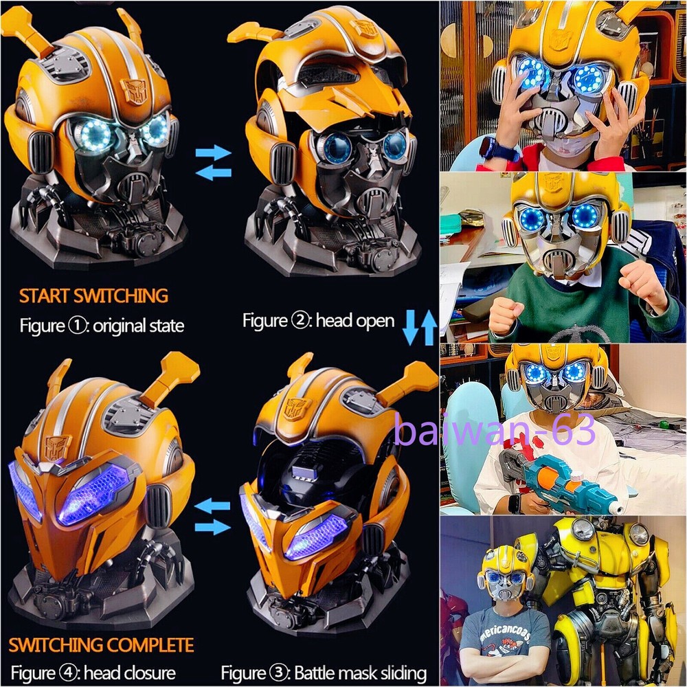 Voice Control Killerbody 1:1 Bumblebee Mask Wearable Helmet Transformer Helmet