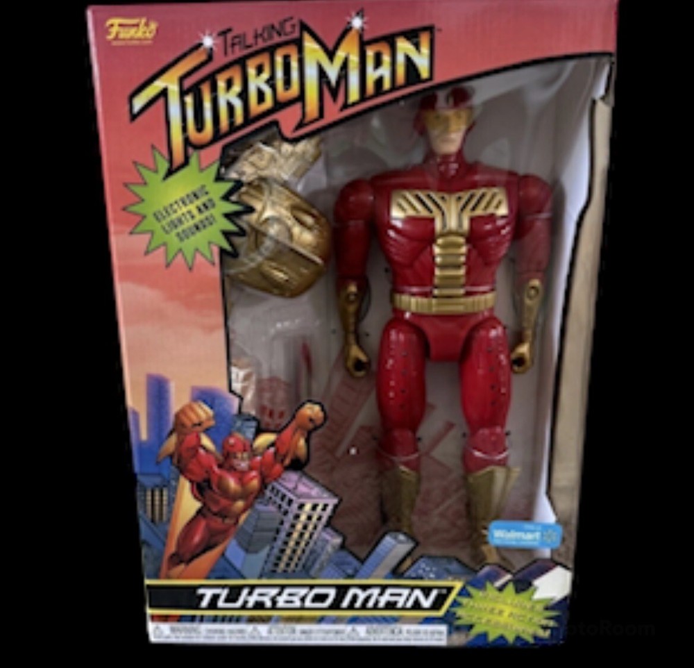 NEW. Funko Jingle All The Way 13.5” Talking TURBO MAN Figure Walmart Exclusive
