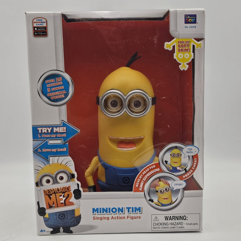 Despicable Me 2 Minion Tim Talking Action Figure Thinkway Toys