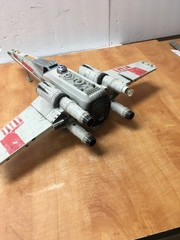 Star Wars Luke Skywalker’s X-Wing Fighter 1998 WORKING missing missiles &