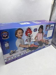 PAW PATROL: THE MIGHTY MOVIE AIRCRAFT CARRIER HQ CHASE ACTION FIGURE – BLUE